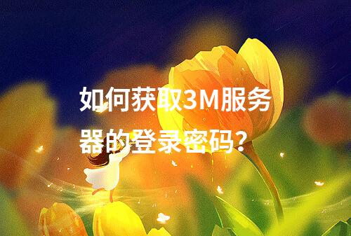 如何获取3M服务器的登录密码?