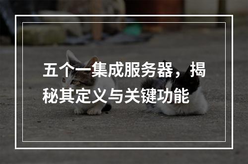 五个一集成服务器,揭秘其定义与关键功能