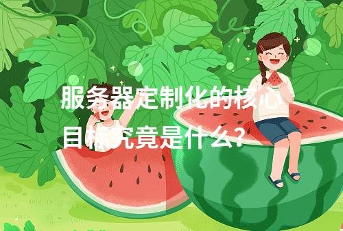 服务器定制化的核心目标究竟是什么?