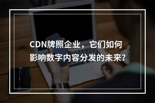 CDN牌照企业,它们如何影响数字内容分发的未来?