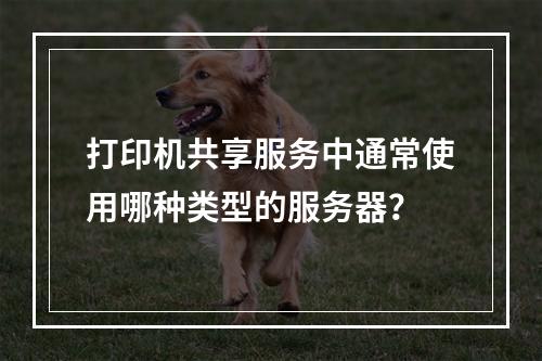打印机共享服务中通常使用哪种类型的服务器?