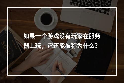 如果一个游戏没有玩家在服务器上玩,它还能被称为什么?