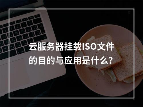 云服务器挂载ISO文件的目的与应用是什么?