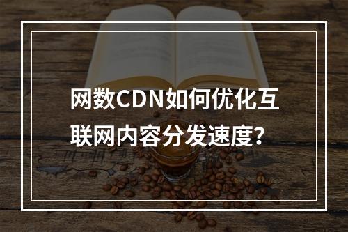 网数CDN如何优化互联网内容分发速度?