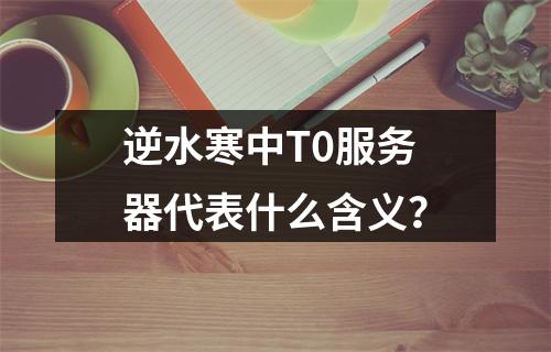 逆水寒中T0服务器代表什么含义?