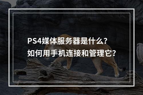 PS4媒体服务器是什么?如何用手机连接和管理它?