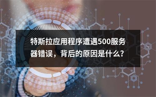 特斯拉应用程序遭遇500服务器错误,背后的原因是什么?