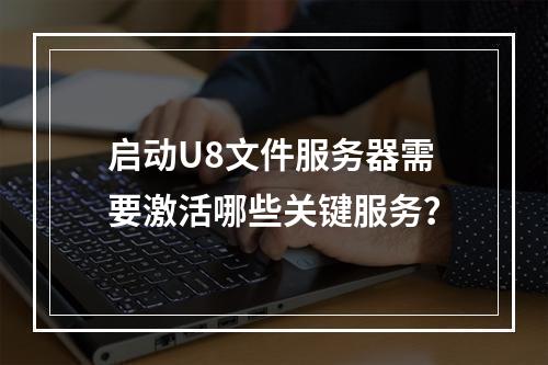 启动U8文件服务器需要激活哪些关键服务?