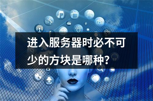 进入服务器时必不可少的方块是哪种?