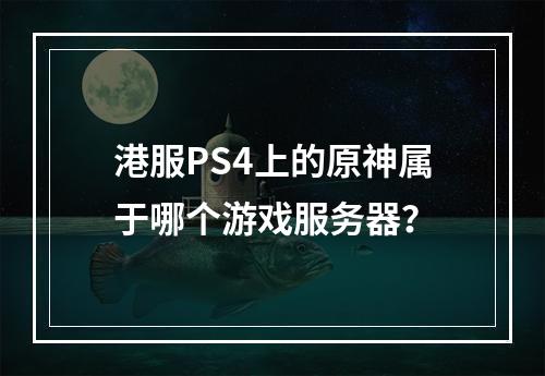 港服PS4上的原神属于哪个游戏服务器?