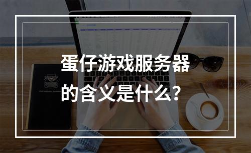 蛋仔游戏服务器的含义是什么?
