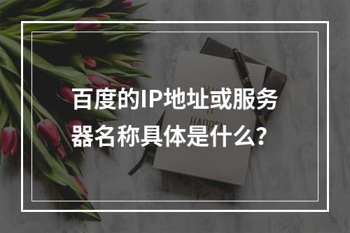 百度的IP地址或服务器名称具体是什么?