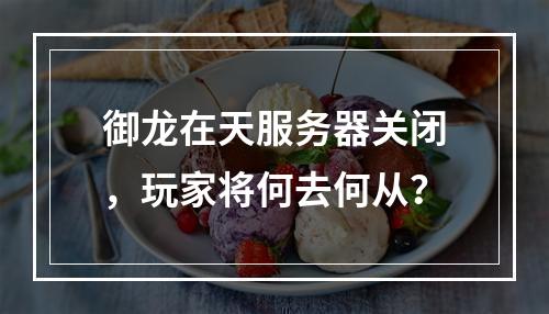 御龙在天服务器关闭,玩家将何去何从?