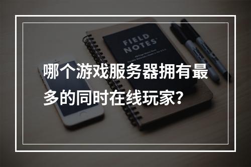 哪个游戏服务器拥有最多的同时在线玩家?