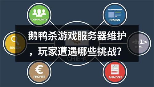 鹅鸭杀游戏服务器维护,玩家遭遇哪些挑战?