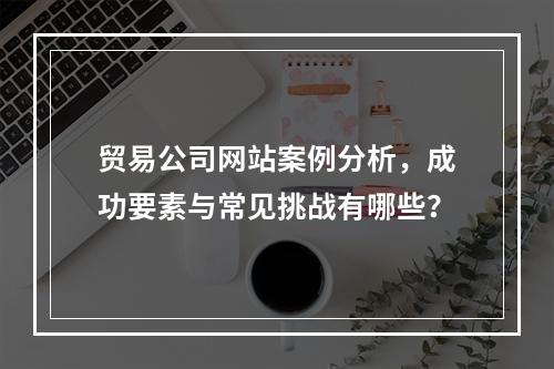 贸易公司网站案例分析,成功要素与常见挑战有哪些?