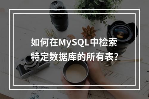 如何在MySQL中检索特定数据库的所有表?