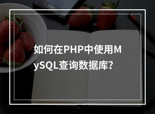 如何在PHP中使用MySQL查询数据库?