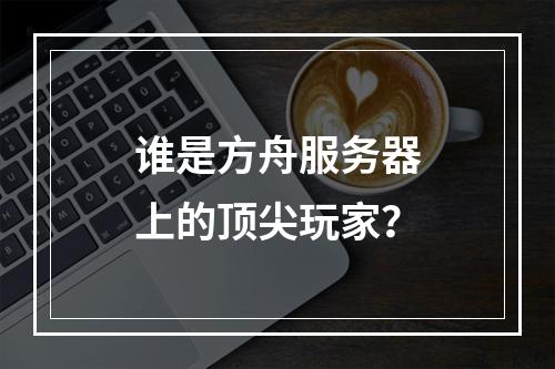 谁是方舟服务器上的顶尖玩家?