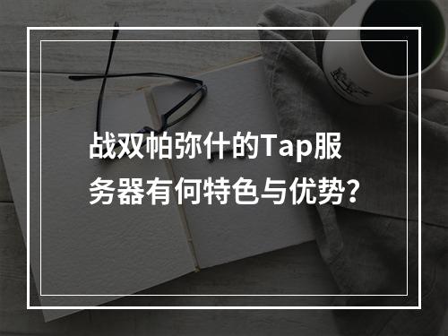 战双帕弥什的Tap服务器有何特色与优势?