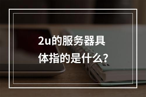 2u的服务器具体指的是什么?