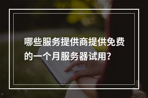 哪些服务提供商提供免费的一个月服务器试用?