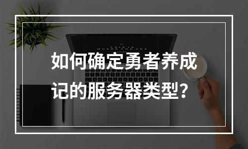 如何确定勇者养成记的服务器类型?