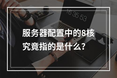 服务器配置中的8核究竟指的是什么?