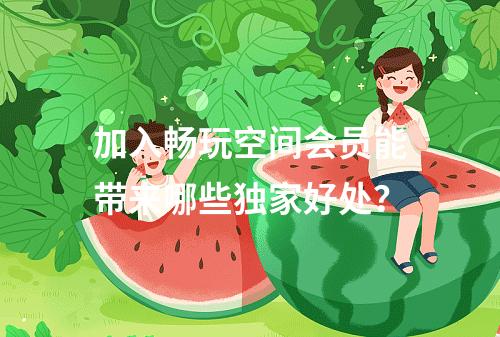 加入畅玩空间会员能带来哪些独家好处?
