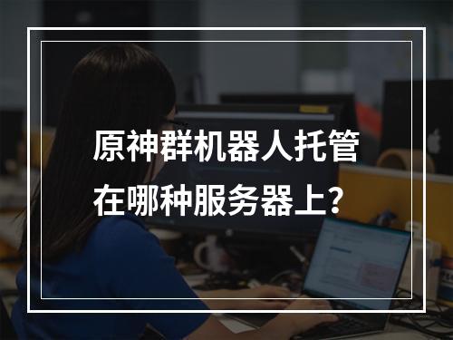 原神群机器人托管在哪种服务器上?