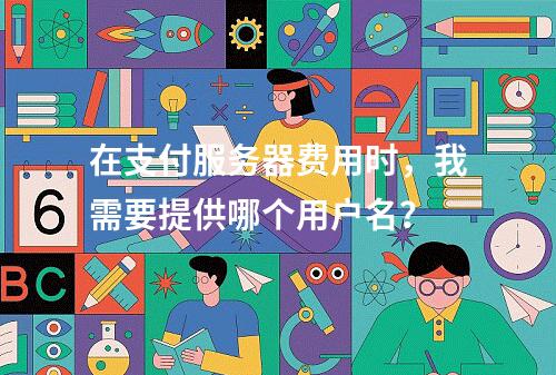 在支付服务器费用时,我需要提供哪个用户名?