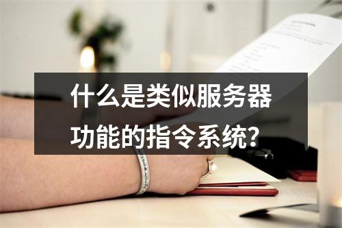 什么是类似服务器功能的指令系统?