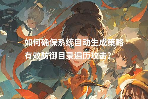如何确保系统自动生成策略有效防御目录遍历攻击?