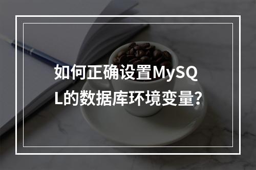 如何正确设置MySQL的数据库环境变量?