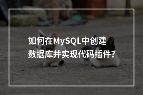 如何在MySQL中创建数据库并实现代码插件?