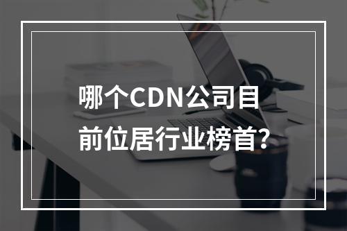 哪个CDN公司目前位居行业榜首?