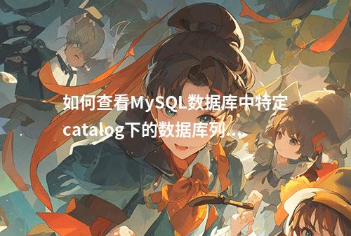 如何查看MySQL数据库中特定catalog下的数据库列表?