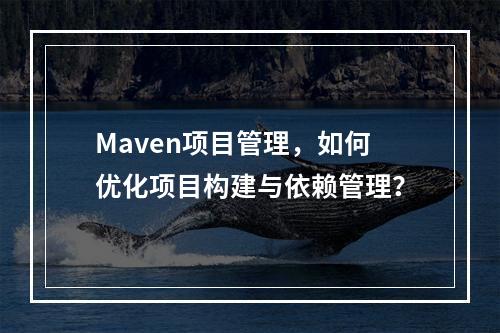 Maven项目管理,如何优化项目构建与依赖管理?