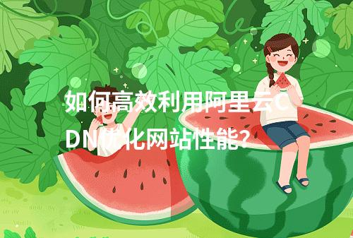 如何高效利用阿里云CDN优化网站性能?