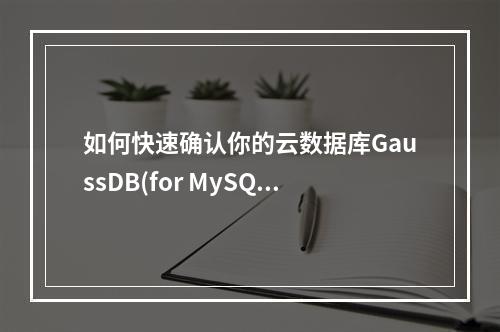 如何快速确认你的云数据库GaussDB(for MySQL)实例的确切版本?