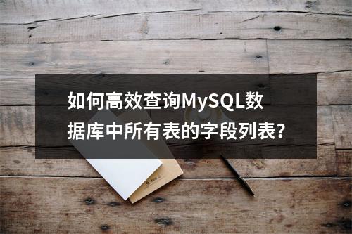 如何高效查询MySQL数据库中所有表的字段列表?