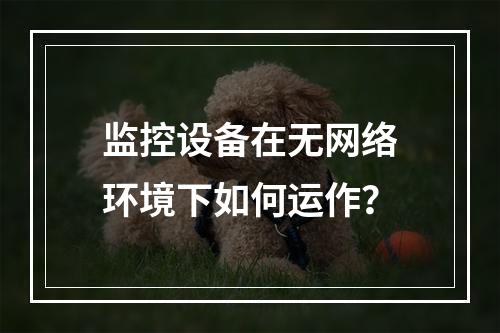 监控设备在无网络环境下如何运作?