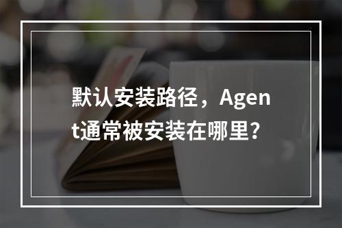 默认安装路径,Agent通常被安装在哪里?
