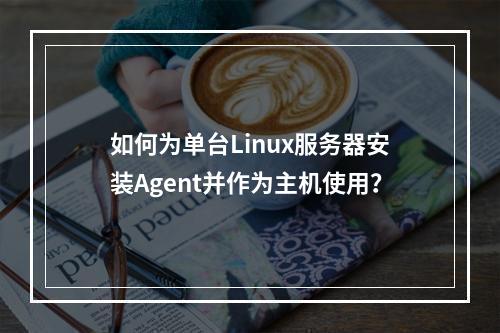 如何为单台Linux服务器安装Agent并作为主机使用?