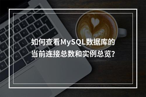 如何查看MySQL数据库的当前连接总数和实例总览?