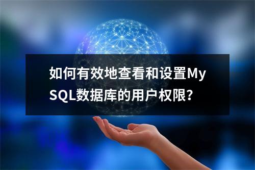 如何有效地查看和设置MySQL数据库的用户权限?