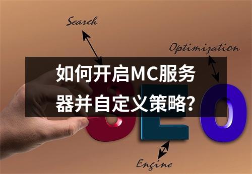 如何开启MC服务器并自定义策略?