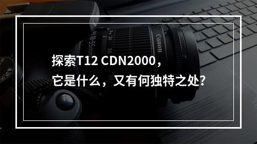 探索T12 CDN2000,它是什么,又有何独特之处?