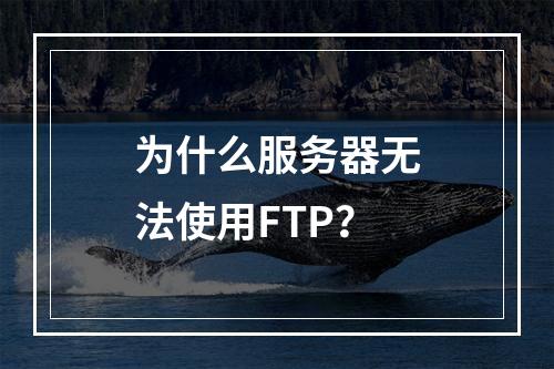 为什么服务器无法使用FTP?