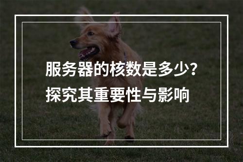 服务器的核数是多少?探究其重要性与影响